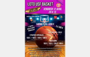 Loto de l'USF Basket du 12 avril 2024